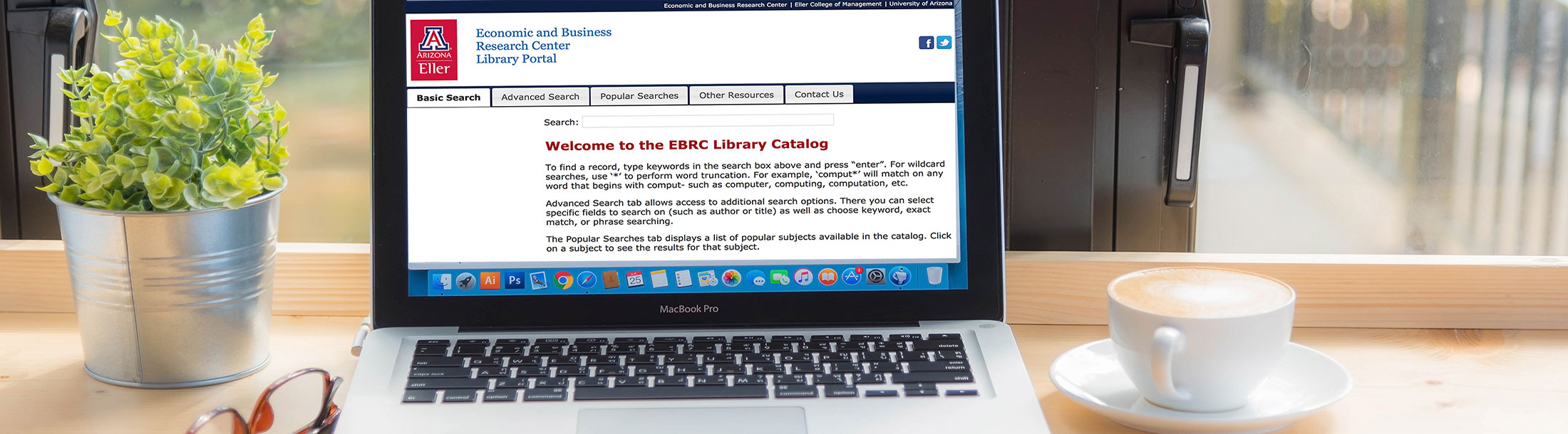 Economic and Business Research Center Library Online Search Tool