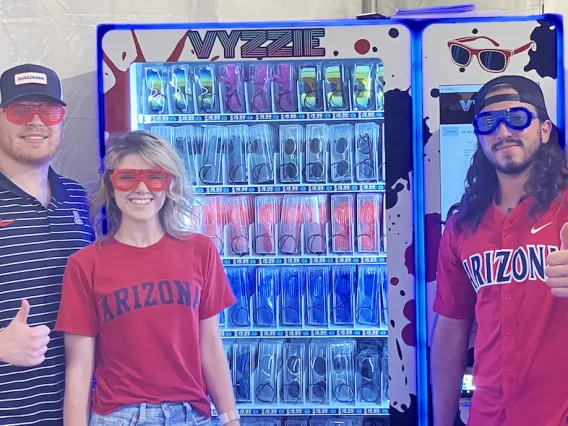 sunglasses vending machine