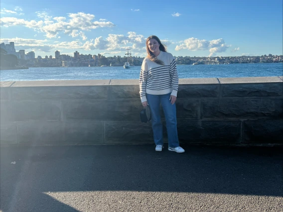 girl standing in the sun