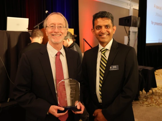 two men and a award