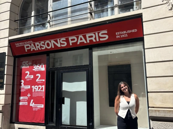 girl standing in paris