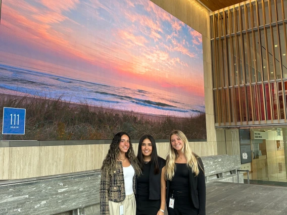 3 girls standing together
