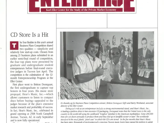 1991- Fall/Winter issue of Enterprise, the publication of the Karl Eller Center