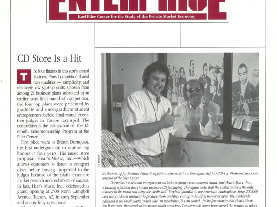 1991- Fall/Winter issue of Enterprise, the publication of the Karl Eller Center