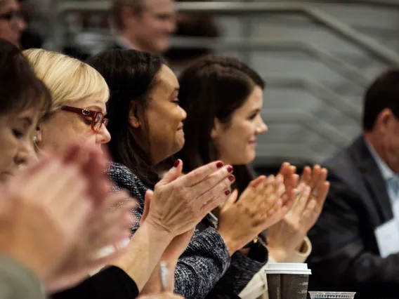 Collegiate Ethics Case Competition audience