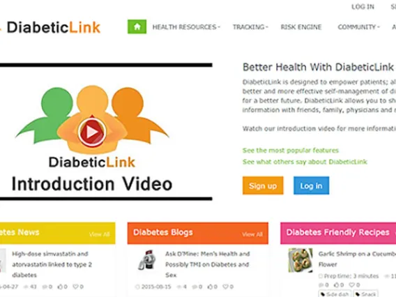 DiabeticLink website