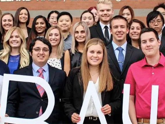 Sydelle Harrison with students