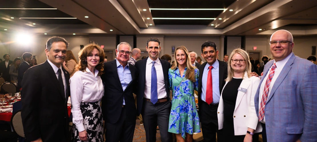 Ernie Garcia with Eller, UA Foundation and University leadership. 