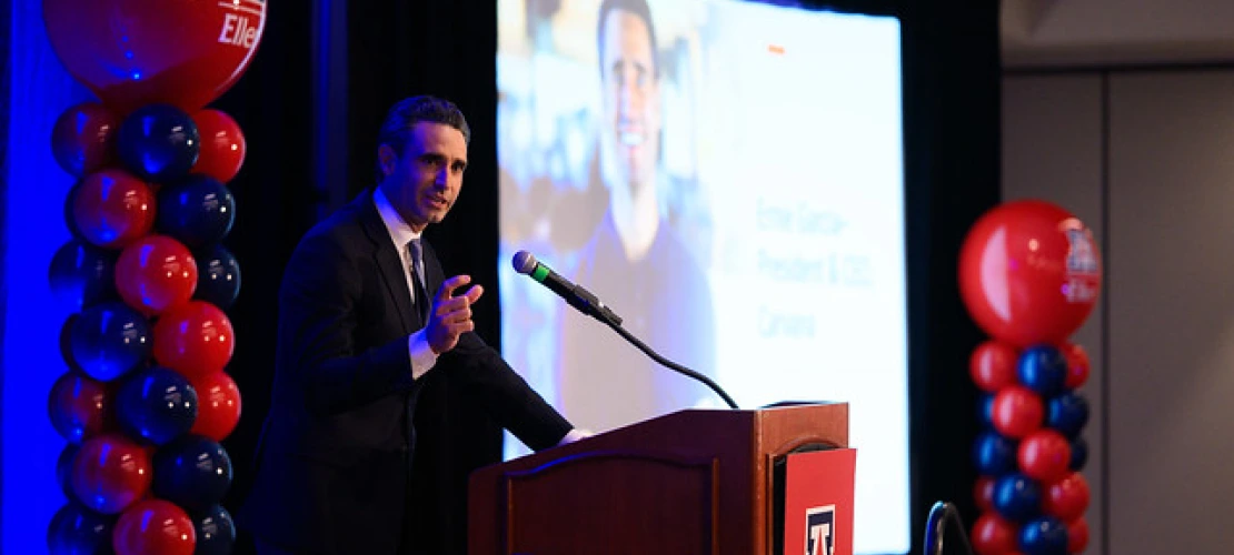 Ernie Garcia addresses Executive of the Year luncheon crowd