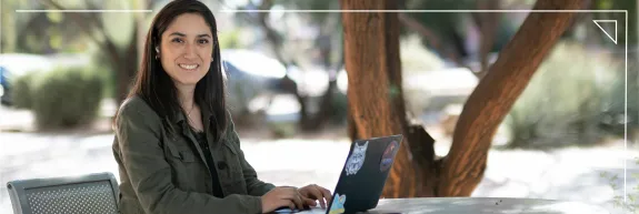 girl with laptop