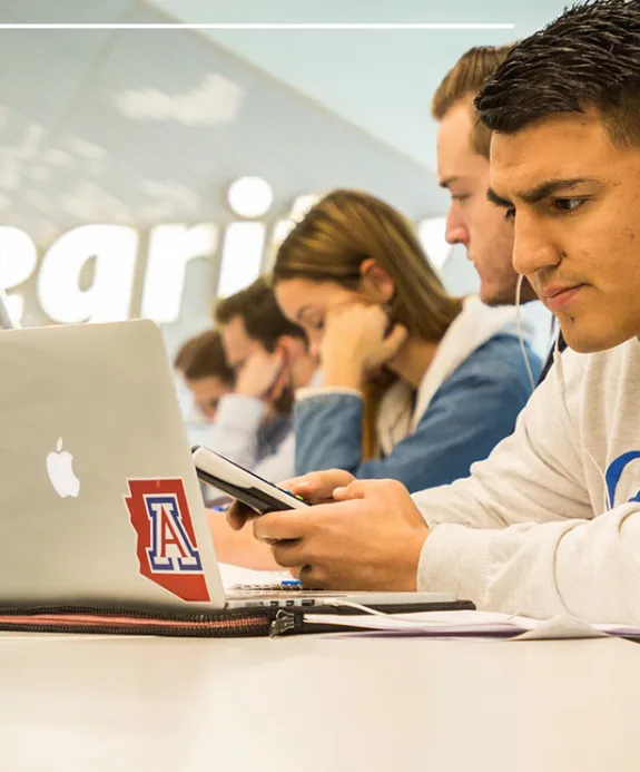 Students studying