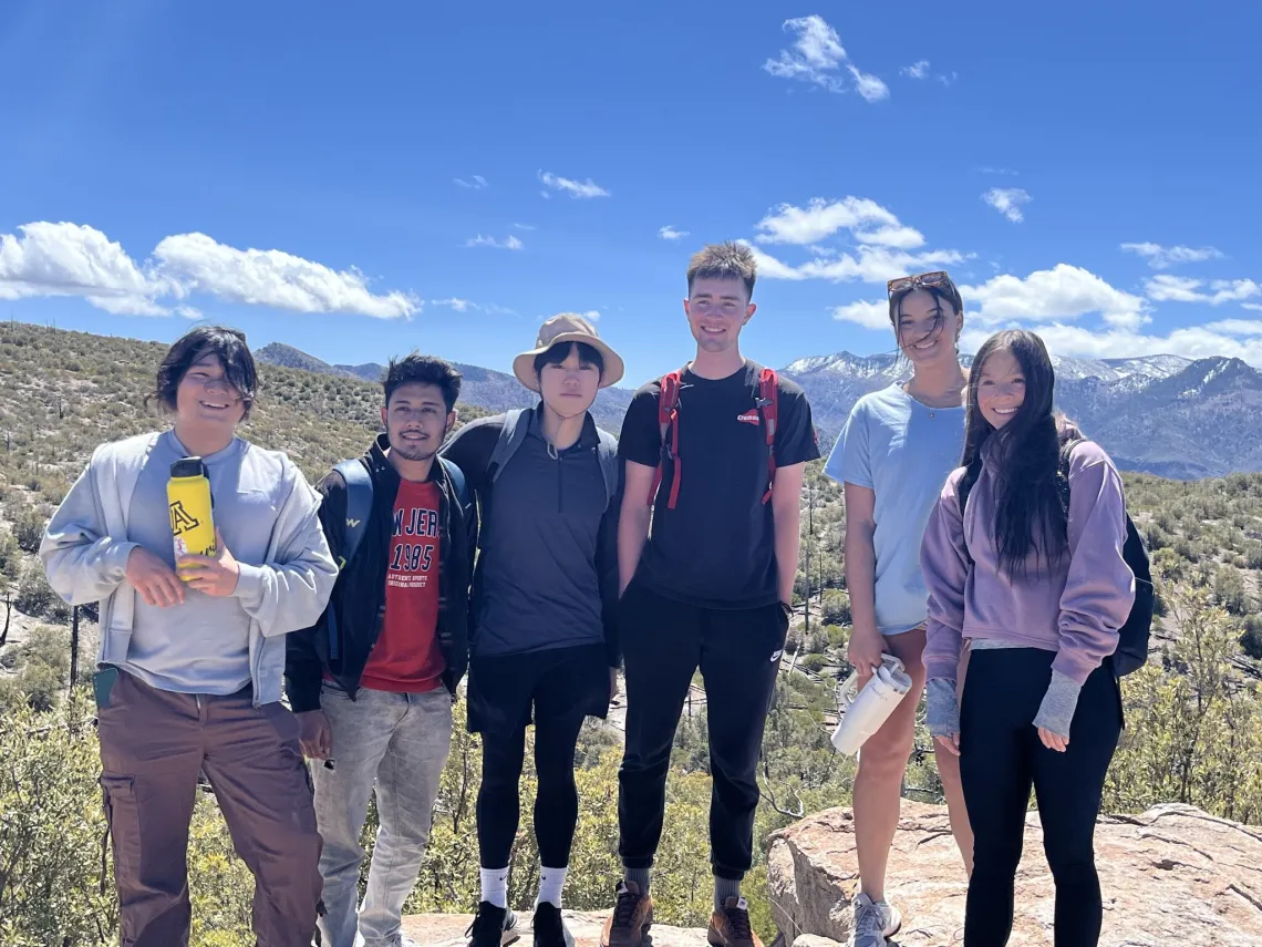 Students Hiking