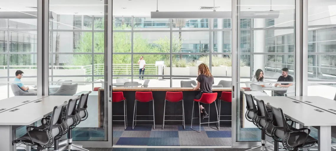 mcclelland hall student informatio session red chair