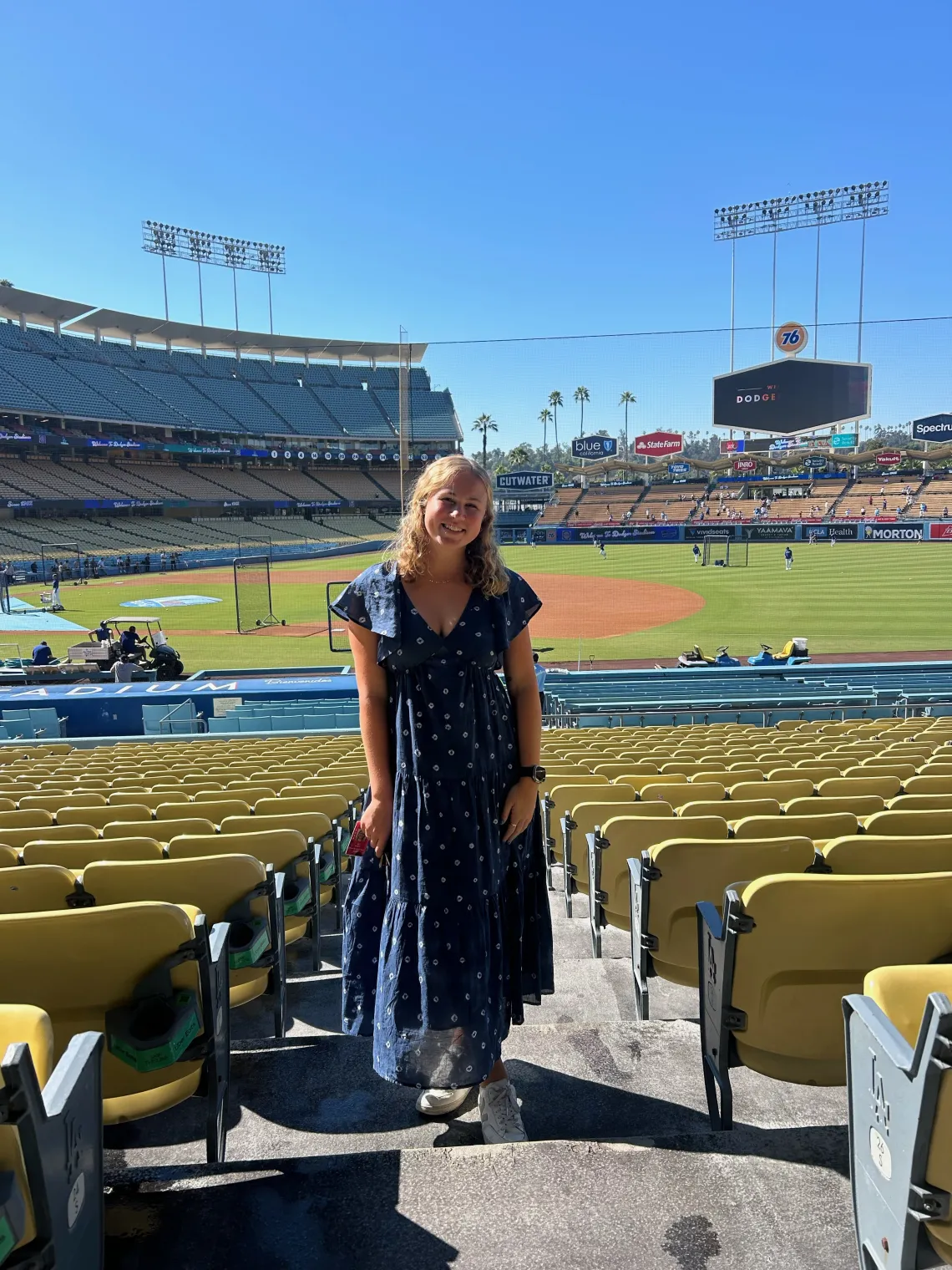 woman at sports game