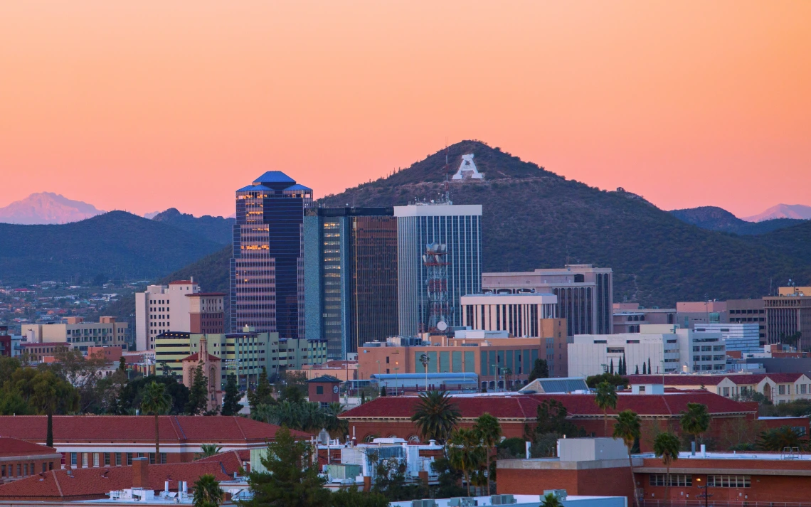 Tucson skyline "A" Mountain