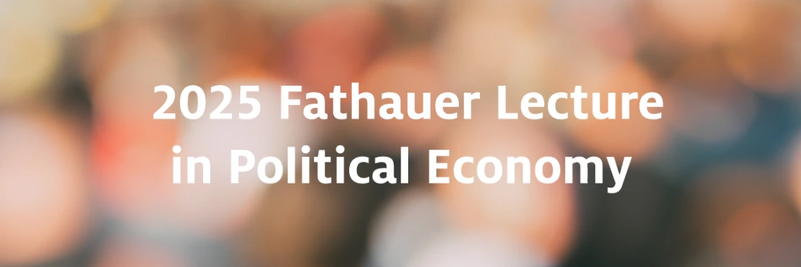 Fathauer Lecture in Political Economy