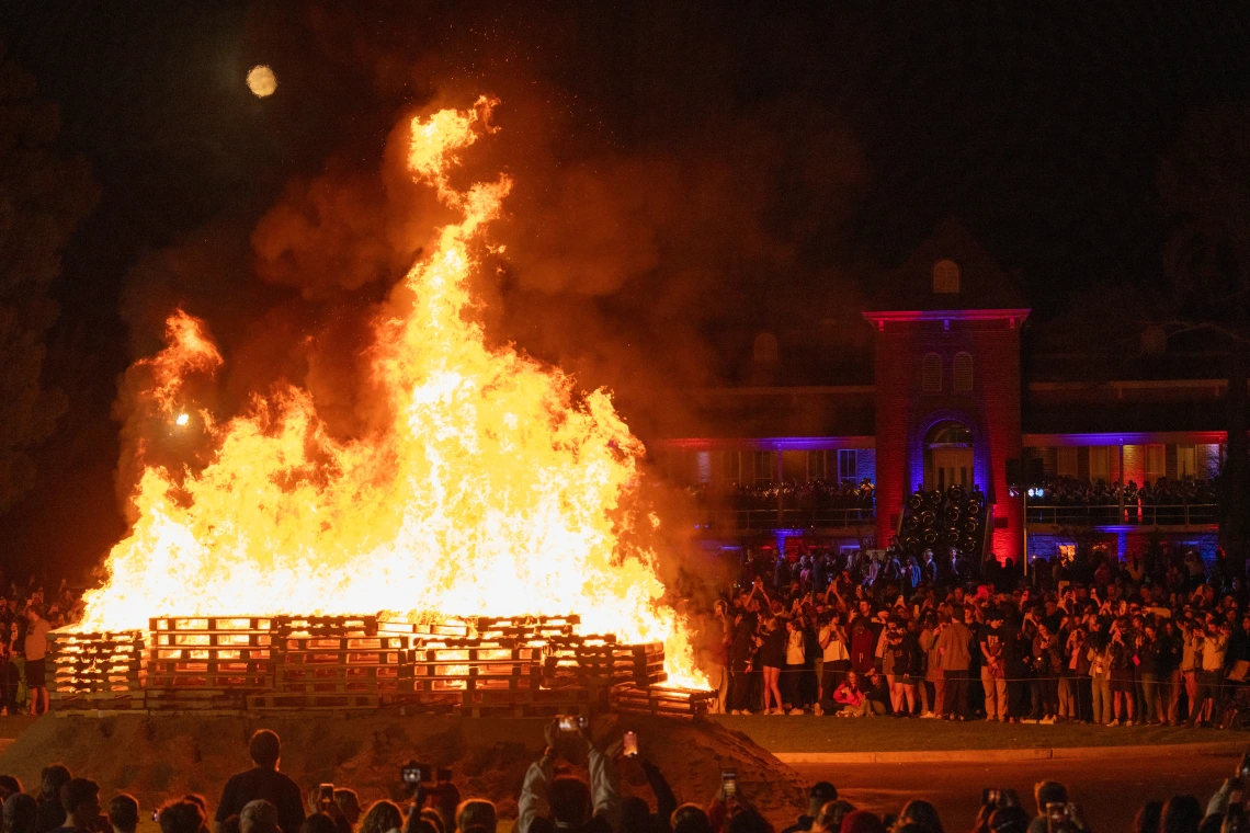 Homecoming bonfire 2025