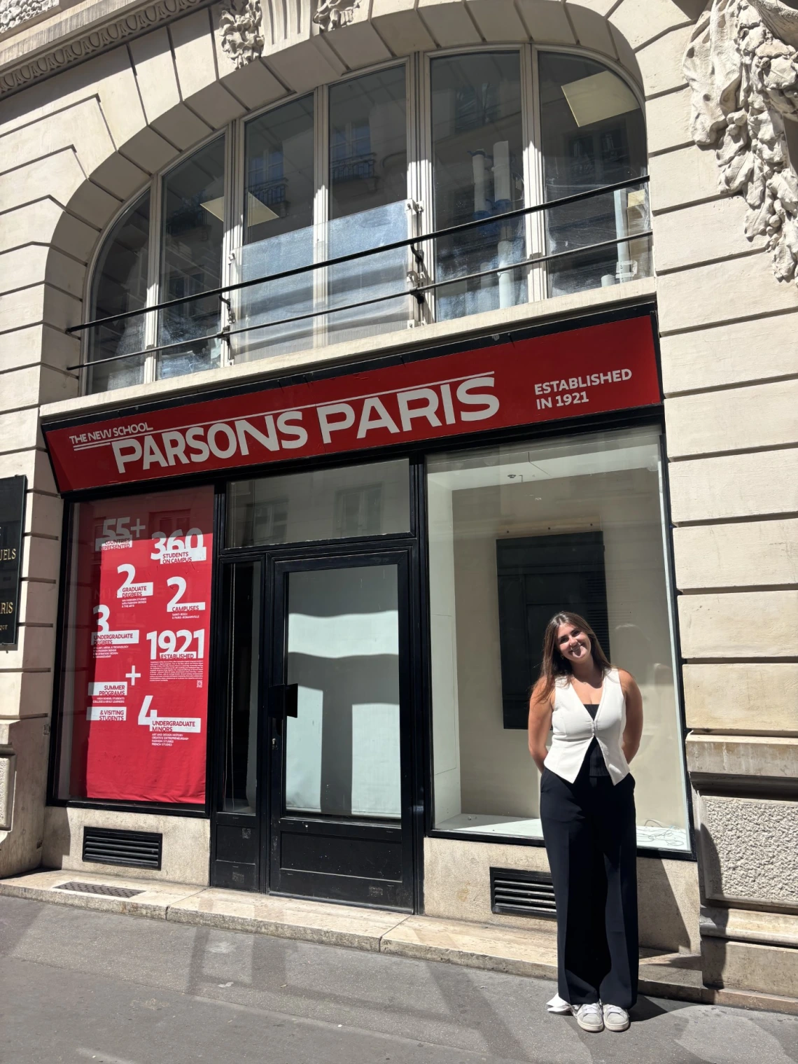 girl standing in paris