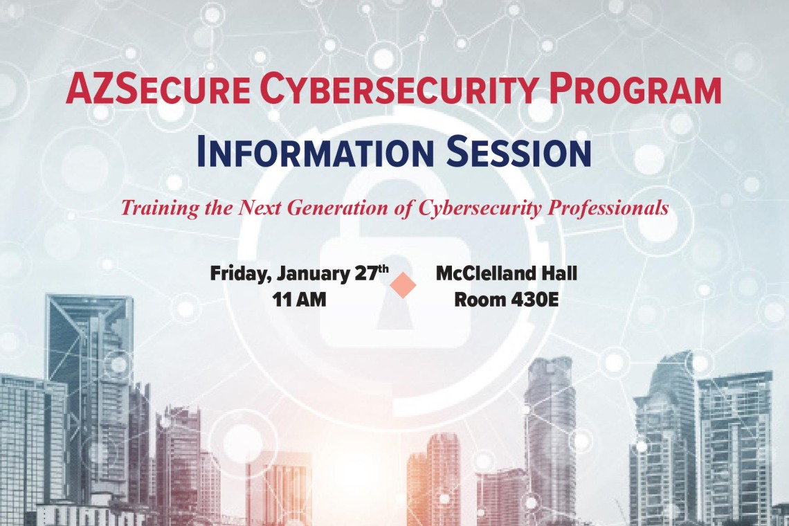 AZSecure Cybersecurity Information Session flyer