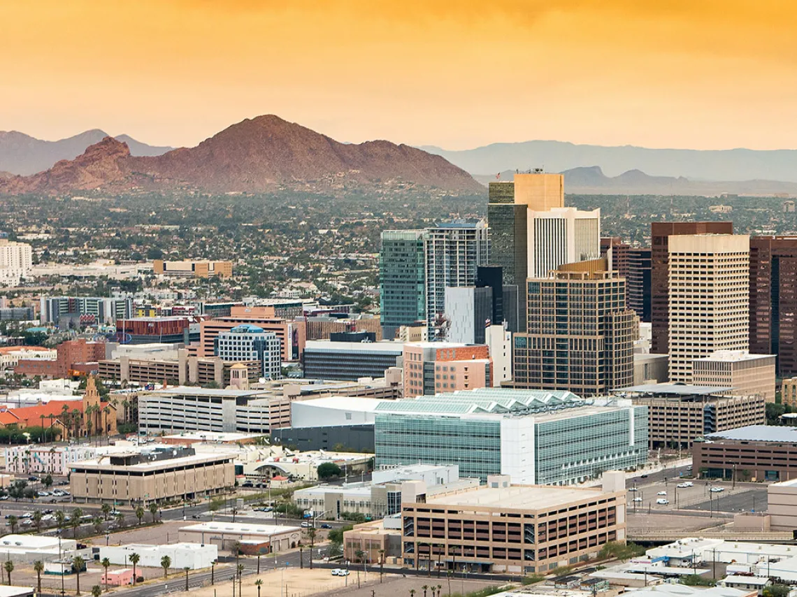 shot of downtown tucson