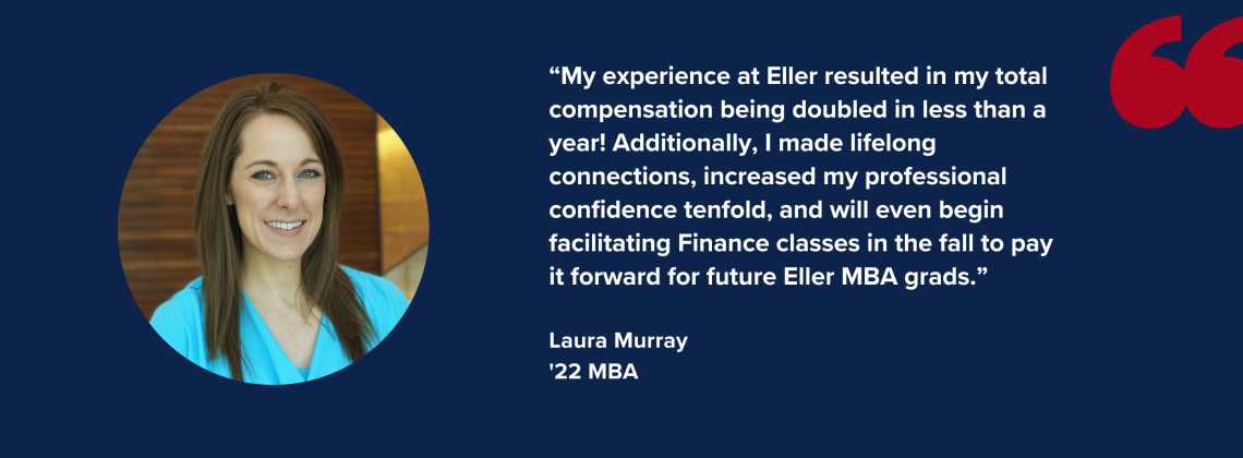 Testimonial Quote from Laura Murray '22 MBA