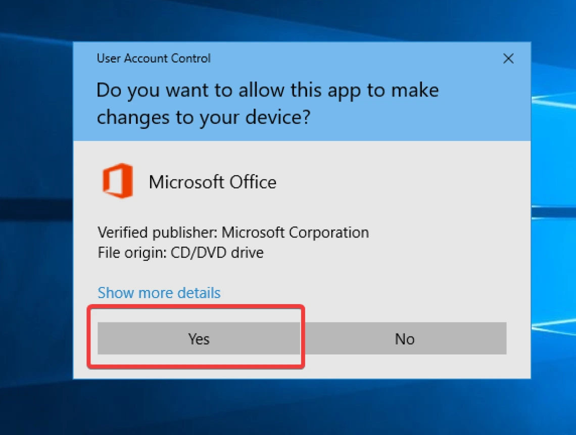 select the yes option select the yes option