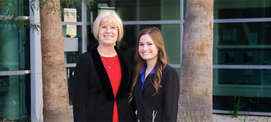 Lydia Buchanan and Hannah McBride