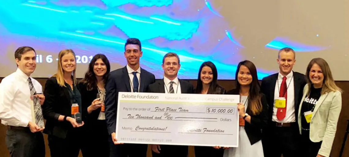 Eller Team Wins at Deloitte Competition