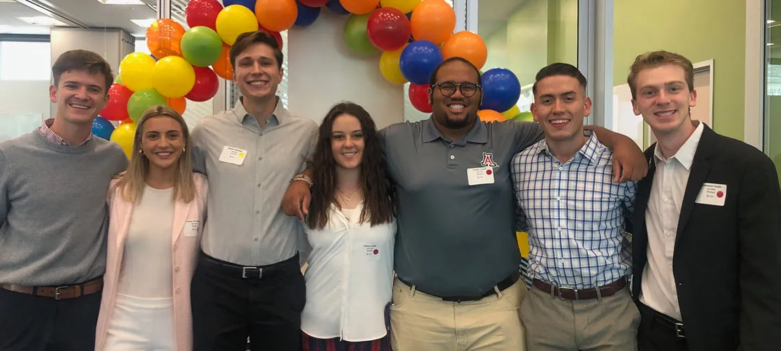 Student attendees of LGBTQ+ Breakfast