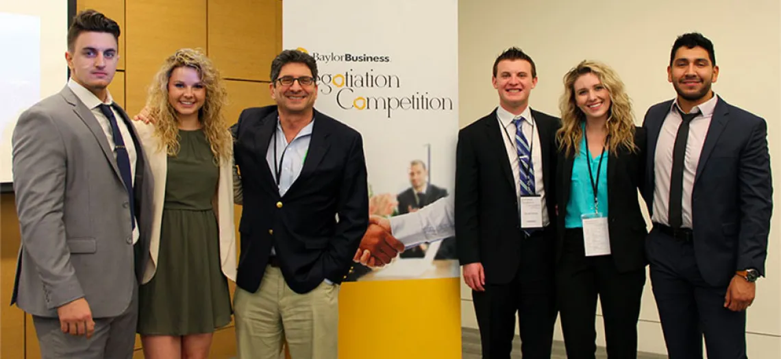 Negotiation case competition team