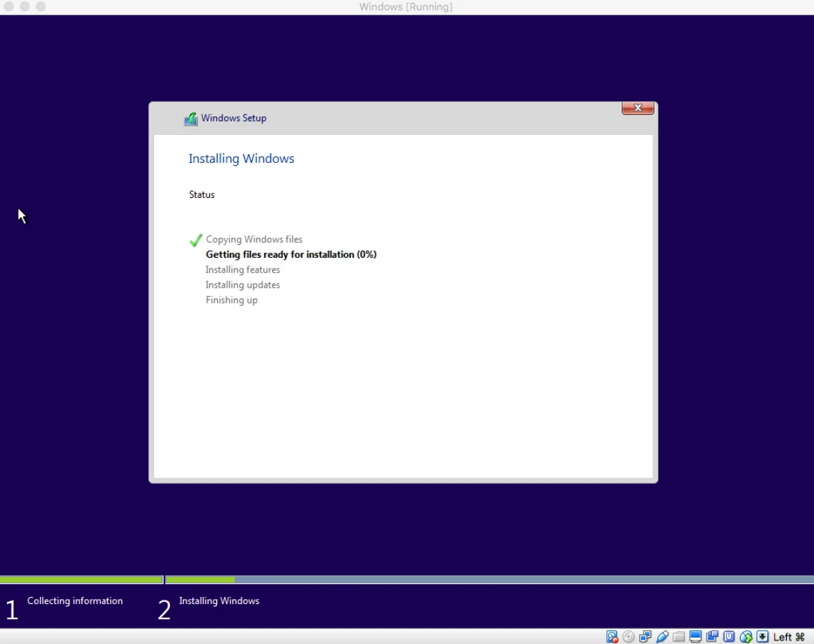 windows is now installing windows is now installing