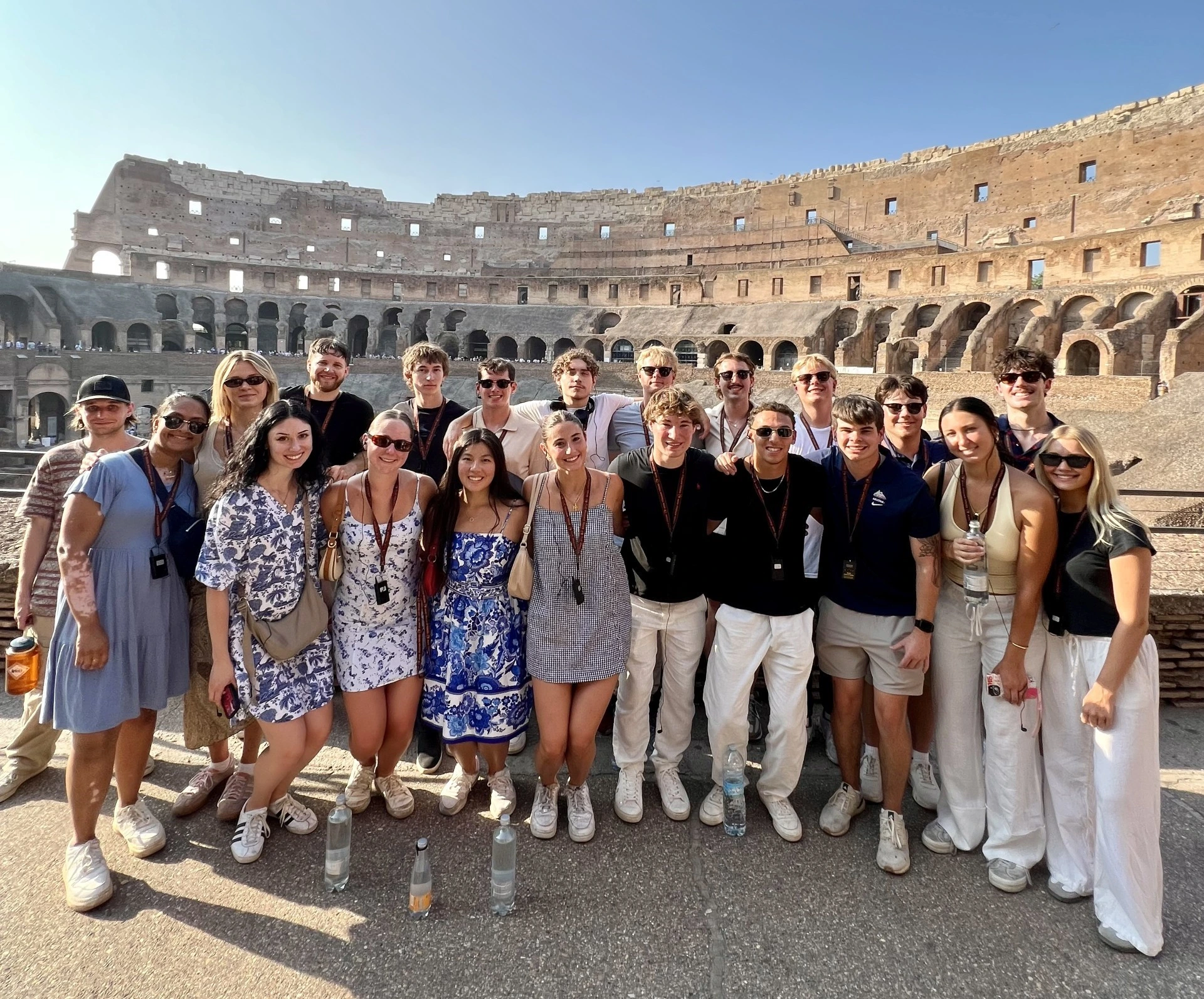 Group of students in Rome