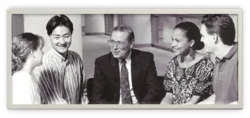 Dr. Jim LaSalle with Students