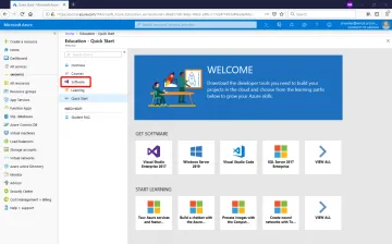 Azure Dev Tools for Teaching "Education Portal" page