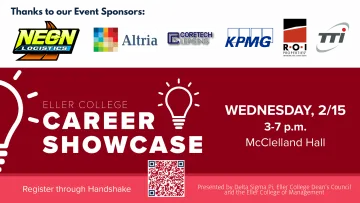 Career Showcase with logos of event sponsors