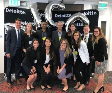 Eller undergraduate team at Deloitte competition