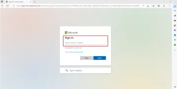 Screenshot shows a student entering their UA e-mail address at the Microsoft logon prompt. Screenshot shows a student entering their UA e-mail address at the Microsoft logon prompt.