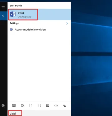 search for visio