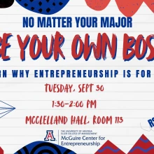 flyer mcguire center for entrepreneurship