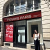 girl standing in paris