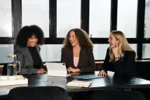 Women at desk