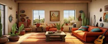 Southwest styled living room